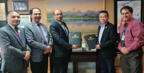 नेपाल एसबिआई बैंक र पोखरा फाइनान्सबीच सम्झौता