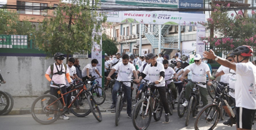 सांग्रिला डेभलमेन्ट बैंकको साइकल ¥याली