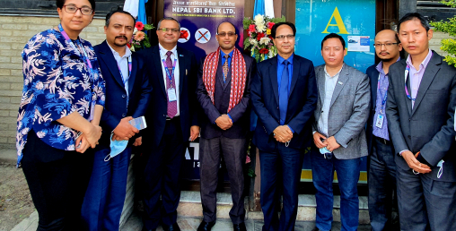 अन्नपूर्ण एटीएम लाउन्जमा नेपाल एसबिआई बैंकको एटिएम उद्घाटन