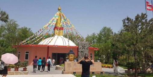 एशियाको ठूलो रेलमार्ग बन्दरगाहमा नेपाली शैली ‘नेपाल राष्ट्रिय मण्डप’