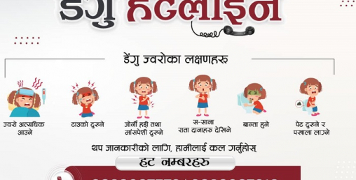 हेल्थ एट होमले डेङ्गु रोग पीडितलाई सुरू गर्यो निशुल्क स्वास्थ्य परामर्श सेवा