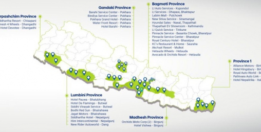 देशभर ४० स्थानमा हुन्डाईको चार्जिङ स्टेशन