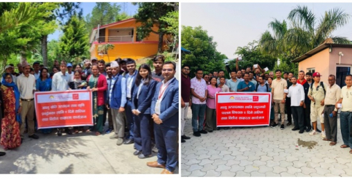 सनराइज बैंकद्वारा सुनसरीमा पशुपालन र डडेलधुरामा आलु खेती सम्बन्धी तालिम