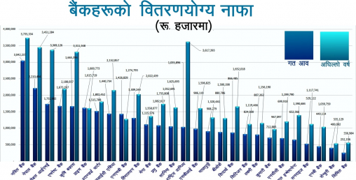 ४ बैंकको लाभांश क्षमता अब्बल, कसले कति दिन सक्छन् ?
