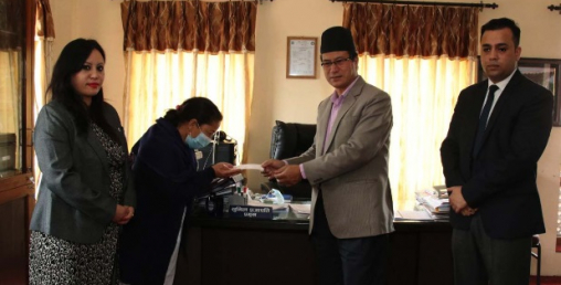 ज्योति लाईफद्वारा भक्तपुर नगरपालिकका कर्मचारीको मृत्‍यु दावी भुक्तानी