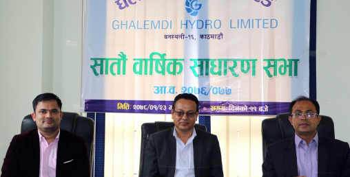 घलेम्दी हाईड्रोको साधारणसभा सम्पन्न