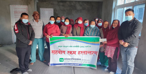 मेरोमाइक्रोफाइनान्सद्वारा महिला केन्द्रलाई आर्थिक सहयोग