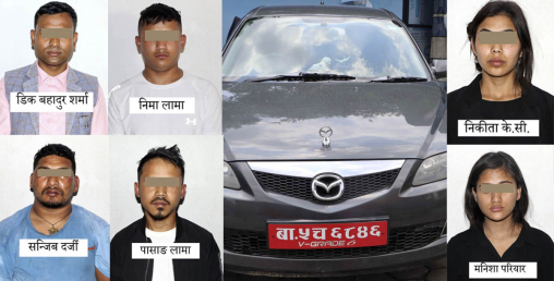 हनी ट्र्याप अपरेशनमा दुई युवतीसहित ६ जना पक्राउ, खाजा खान बोलाएर फसाउने गरेको खुलासा