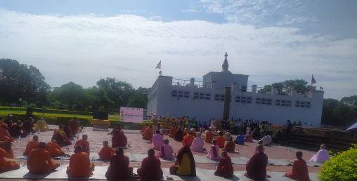 लुम्बिनीमा मनाइयो बुद्ध जयन्ती