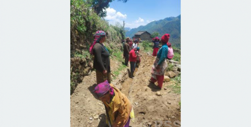 सडक यातायात नै नपुगेको ठाउँमा पनि ४३ दिनमै सकियो खानेपानी योजना