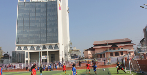विविध सुविधासहित एनसेलद्वारा लैनचौर मैदानको पुनर्निर्माण सम्पन्न