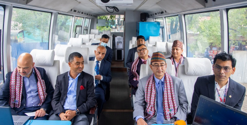 क्यान इन्फोटेक चौथो दिनः पहिलो घुम्ती सूचना केन्द्रमा अवलोकनकर्ताको आकर्षण
