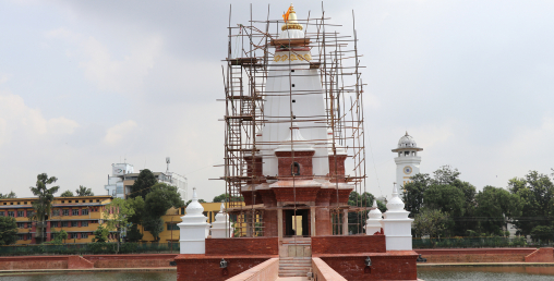 करिब २५ तोला सुनको जलप लगाइएको गजुर रानीपोखरीको मन्दिरमा राखियो