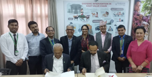नबिल बैंक र हेफर इन्टरनेशनल नेपाल बिच सम्झौता