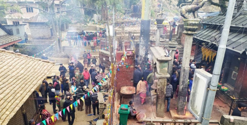 दोलखा भीमसेनलाई पसिना आयाे, अनिष्ट हुने भाे भन्दै पूजा सुरु