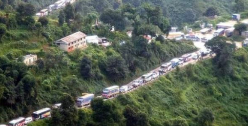 काठमाडौं प्रवेश गर्ने सवारी साधन अब  ‘डिस्इन्फेक्सन टनेल’ भएर आउन पर्ने