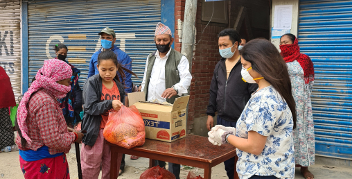 जोन्टा क्लब अफ काडमाडौंद्धारा राहत वितरण