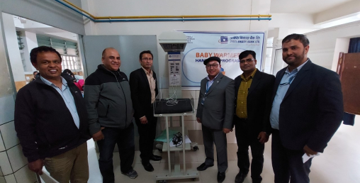 ज्योति विकास बैंकले दियो ३ स्वास्थ्य संस्थालाई बेबी वार्मर