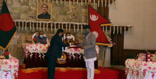 राष्ट्रपति बंगलादेश भ्रमणः रोहनपुर -सिंहबाद रेलमार्गसम्बन्धी सम्झौता