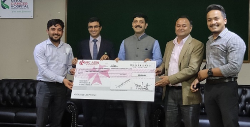 आइएमई जनरल इन्स्योरेन्सद्वारा क्यान्सर पिडितलाई आर्थिक सहयोग