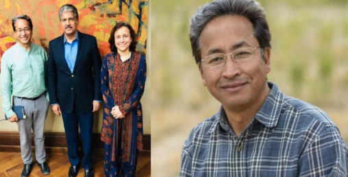 चलचित्र थ्री इडियट्सका वास्तविक पात्र फुन्सुक वाङ्डुसँग उद्योगी आनन्द महेन्द्रा