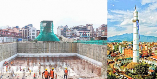 धरहराको निमार्ण २६ प्रतिशत सकियो