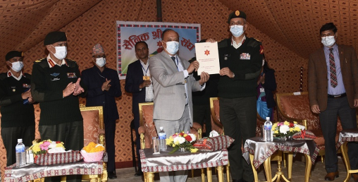 राष्ट्रिय वाणिज्य बैंकले नेपाली सेनामा कार्यरत सकल दर्जाहरुलाई सहुलियतपूर्ण आवास कर्जा दिने