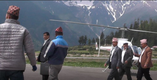 हेलिकोप्टरको भाडा अब सरकारले होइन, पार्टीले तिर्ने