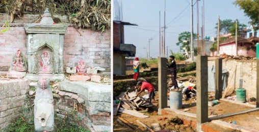 पुरातात्विक सम्पदास्थलको दोहन, किरियापुत्री भवन निर्माण गरिँदै