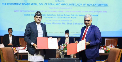 पश्चिम सेती  र सेती नदी-६ जलविद्युतको सर्वेक्षण अनुमतिपत्र भारतीय कम्पनीलाई
