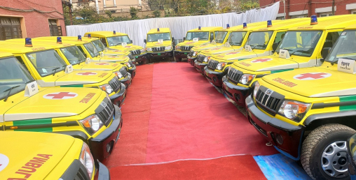 नेपाल रेडक्रस सोसाइटीद्वारा तीसवटा एम्बुलेन्स हस्तान्तरण
