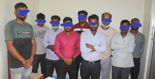 अवैध औषधि पसल चलाउने ९ जना भारतीय पक्राउ