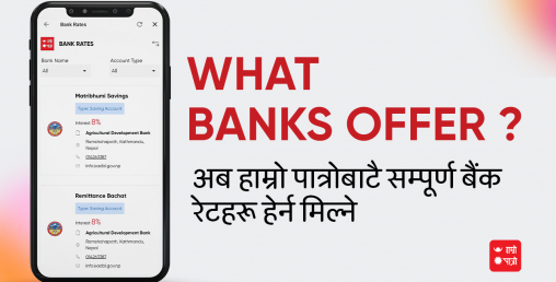 कुन बैंकको ब्याजदर थोरै वा धेरै ? अब हाम्रो पात्रोमै तुलना गर्न सकिने