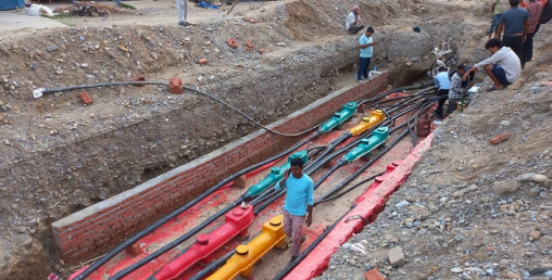 भरतपुरमा विद्युतीय तार भूमिगत गरिँदै