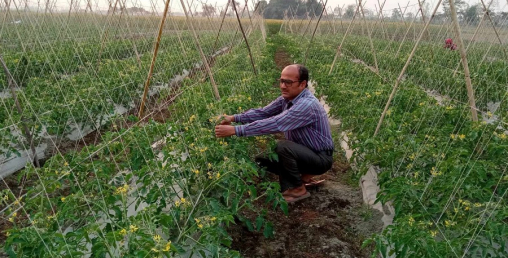 प्राङ्गारिक खेती अभियानमा न्यौपाने