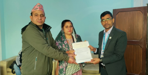 एती एयरलाइन्स दुर्घटनाका मृतक परिवारलाई नेपाल लाइफद्वारा एक करोडबढि भुक्तानी