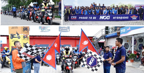 काठमाडौंदेखि भोटेचौरसम्मको एनओजी राइड सम्पन्न