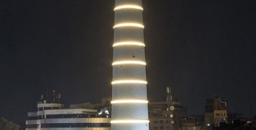केपी ओलीले अधुरै उद्घाटन गरेको धरहराको निर्माण रोकियो