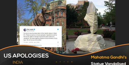 अमेरिकामा रहेको गान्धीको प्रतिमा तोडफोड