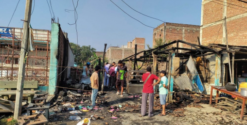 होटलमा ग्यास सिलिण्डर विष्फोट, जोगी साह होटल ध्वस्त