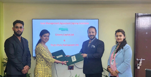 ठूलो खोला हाइड्रोको आइपीओ बिक्री प्रबन्धकमा सिटिजन्स क्यापिटल लिमिटेड