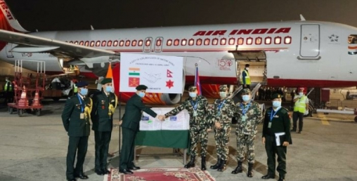 भारतले नेपाली सेनालाई कोभिड १९ भ्याक्सिनको एक लाख खुराक उपहार दियो