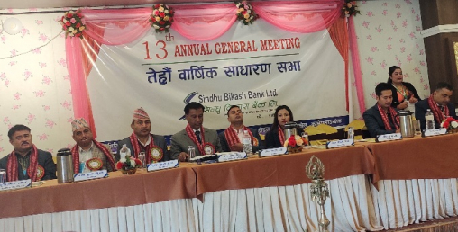 सिन्धु विकास बैंकको साधारण सभा सम्पन्न, नयाँ सञ्चालक निर्वाचत
