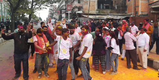 माइतीघर मण्डलामा सँधै आन्दोलन मात्र हुन्छ भन्ने छैन, यस्तो दृष्य पनि देखियो