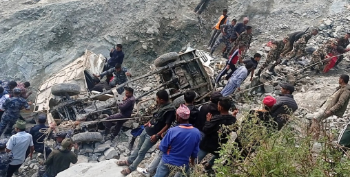 बझाङमा जीप दुर्घटना हुँदा छ जनाको मृत्यु
