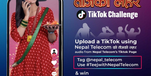 ‘नेपाल टेलिकम तीजको लहर टिकटक च्यालेन्ज’ सञ्चालन