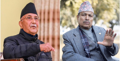 एमाले अध्यक्षमा ओली र रावल भिड्दै