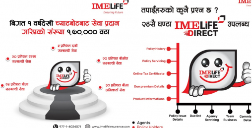 आईएमई लाइफ इन्स्योरेन्सको च्याटबोट नयाँ स्वरुपमा