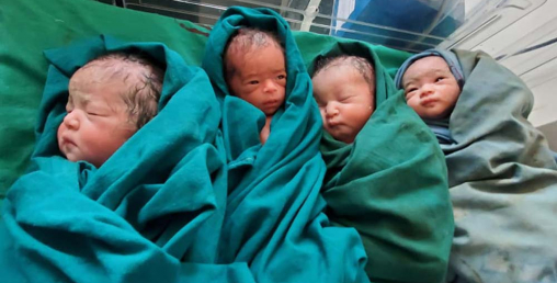 थापाथलीको प्रसुति गृहमा एक महिलाले जन्माइन् पाँच शिशु