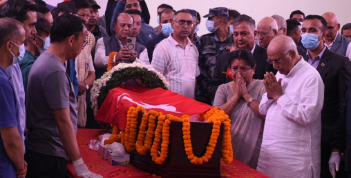 नेम्बाङको निधनमा एमालेले तीन दिनसम्म शोक मनाउने